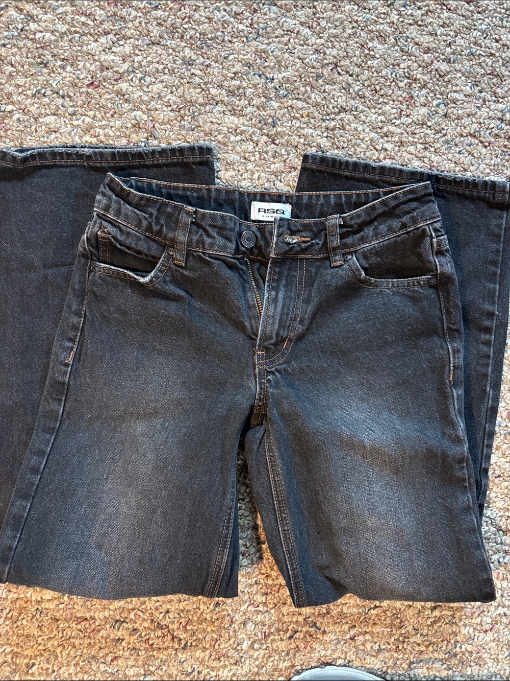 RSQ Black Straight-Leg Kids Jeans
